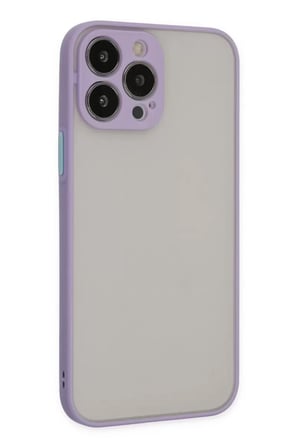 Newface Apple iPhone 13 Pro Kılıf Montreal Silikon Kapak - Mor