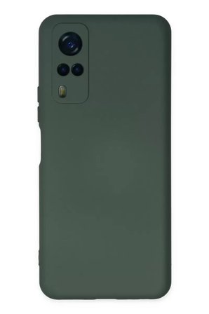 Newface Vivo Y53S Kılıf Nano içi Kadife Silikon - Koyu Yeşil
