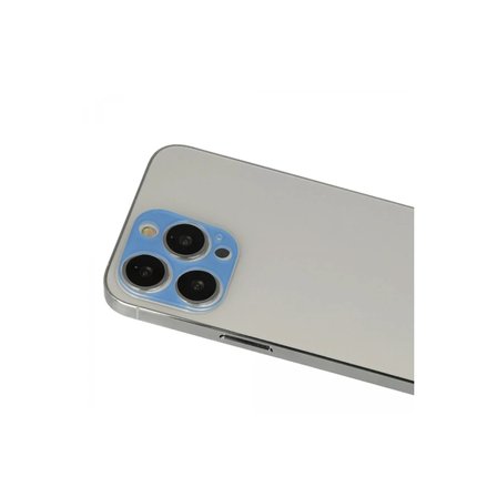 Newface Apple iPhone 13 Pro Max Rainbow Kamera Lens Koruma Cam - Mavi