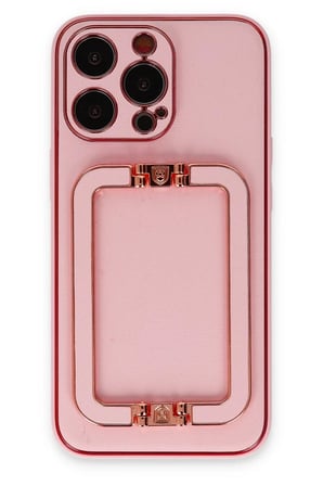 Newface Apple iPhone 13 Pro Max Kılıf Coco Elit Kapak - Pembe