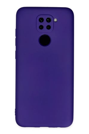 Newface Xiaomi Redmi Note 9 Kılıf Nano içi Kadife Silikon - Mor