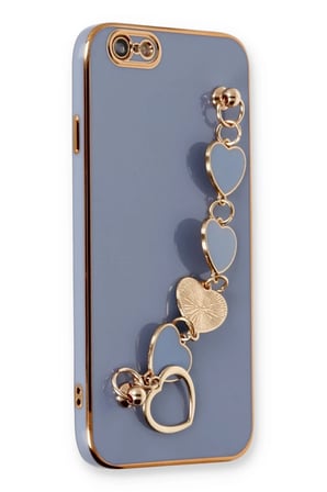 Newface Apple iPhone 6 Kılıf Esila Silikon - Gri