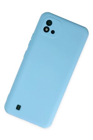 Newface Realme C11 2021 Kılıf Nano içi Kadife Silikon - Mavi