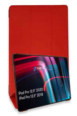 Newface Apple iPad Pro 12.9 (2021) Kılıf Tablet Smart Kılıf - Kırmızı