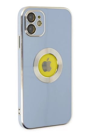 Newface Apple iPhone 12 Kılıf Store Silikon - Sierra Blue