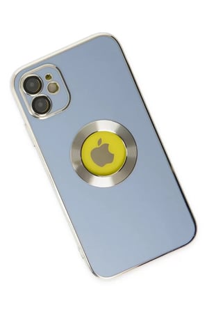 Newface Apple iPhone 12 Kılıf Store Silikon - Sierra Blue