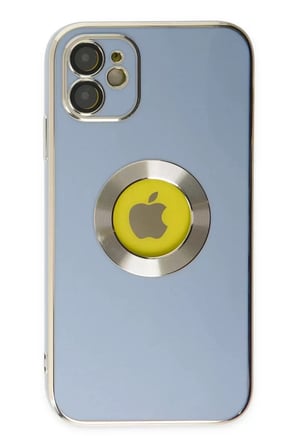 Newface Apple iPhone 12 Kılıf Store Silikon - Sierra Blue