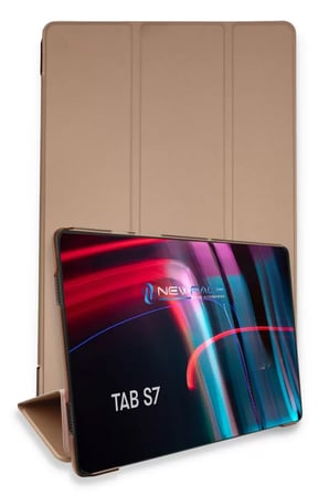 Newface Samsung Galaxy T870 Tab S7 11 Kılıf Tablet Smart Kılıf - Rose Gold