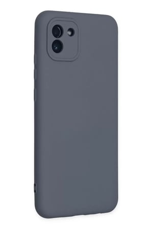 Newface Samsung Galaxy A03 Kılıf Nano içi Kadife Silikon - Gri