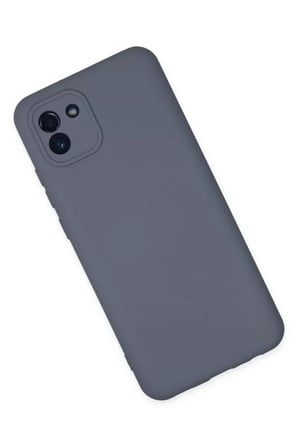 Newface Samsung Galaxy A03 Kılıf Nano içi Kadife Silikon - Gri