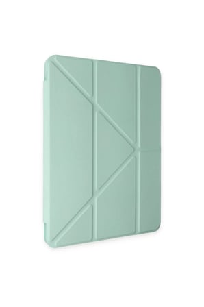 Newface Apple iPad Air 4 10.9 Kılıf Kalemlikli Mars Tablet Kılıfı - Açık Yeşil