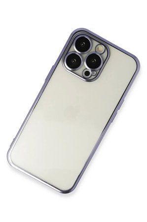 Newface Apple iPhone 14 Pro Kılıf Razer Lensli Silikon - Mor