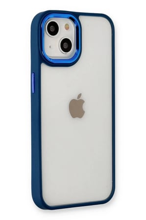 Newface Apple iPhone 14 Plus Kılıf Dora Kapak - Mavi