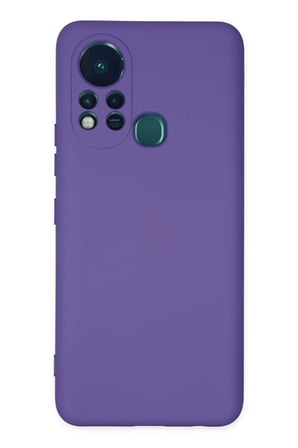 Newface İnfinix Hot 11s Kılıf Nano içi Kadife Silikon - Mor