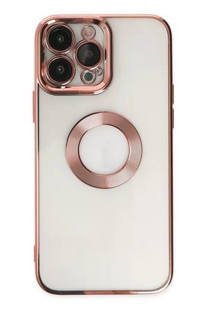 Newface Apple iPhone 14 Pro Max Kılıf Slot Silikon - Rose Gold