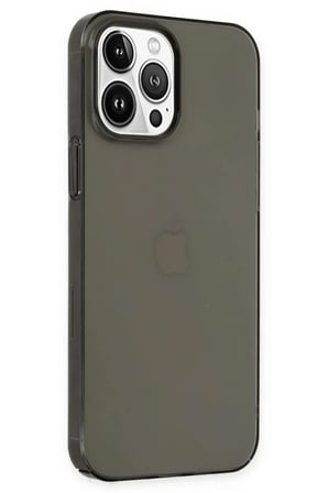 Newface Apple iPhone 14 Pro Kılıf Pc Sert Şeffaf Kapak - Siyah
