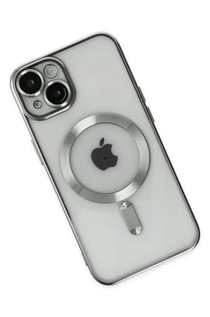 Newface Apple iPhone 14 Kılıf Kross Magneticsafe Kapak - Gümüş