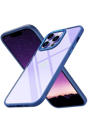 Newface Apple iPhone 14 Pro Max Kılıf Power Silikon - Mavi