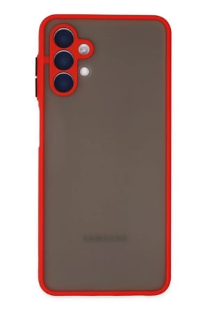 Newface Samsung Galaxy A04S Kılıf Montreal Silikon Kapak - Kırmızı