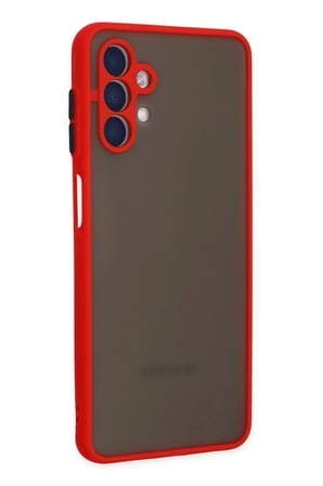 Newface Samsung Galaxy A04S Kılıf Montreal Silikon Kapak - Kırmızı