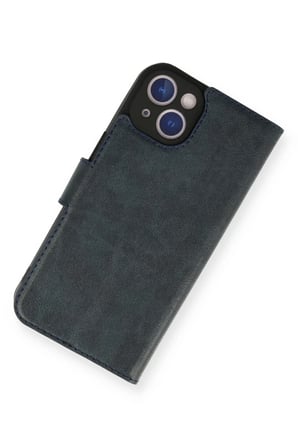 Newface Apple iPhone 14 Kılıf Trend S Plus Kapaklı Kılıf - Lacivert
