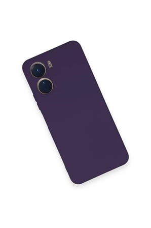 Newface Vivo Y16 Kılıf Nano içi Kadife Silikon - Mor