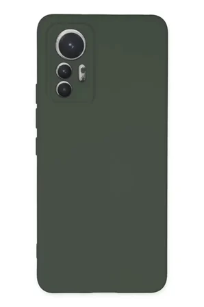 Newface Xiaomi Mi 12 Lite Kılıf Nano içi Kadife Silikon - Koyu Yeşil