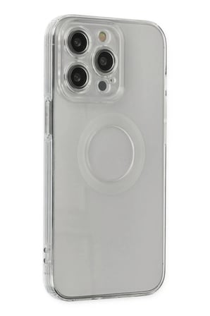 Newface Apple iPhone 14 Pro Kılıf Santa Lens Silikon - Şeffaf