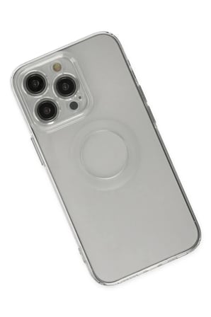 Newface Apple iPhone 14 Pro Kılıf Santa Lens Silikon - Şeffaf