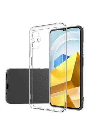 Newface Xiaomi Poco M5 Kılıf Lüx Şeffaf Silikon