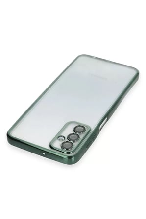 Newface Samsung Galaxy M23 Kılıf Razer Lensli Silikon - Yeşil