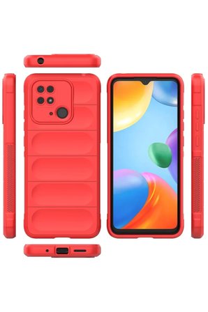 Newface Xiaomi Redmi 10C Kılıf Optimum Silikon - Kırmızı