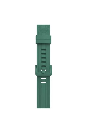 Newface Apple Watch 38mm KR408 Çizgili Silikon Kordon - Yeşil