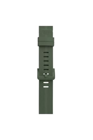 Newface Apple Watch 38mm KR408 Çizgili Silikon Kordon - Koyu Yeşil