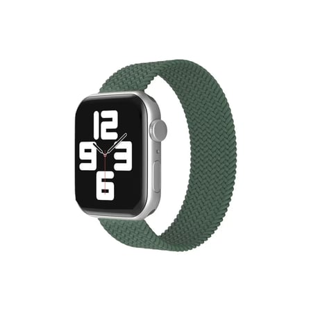 Newface Apple Watch 38mm Ayarlı Solo Silikon Kordon - Haki Yeşil