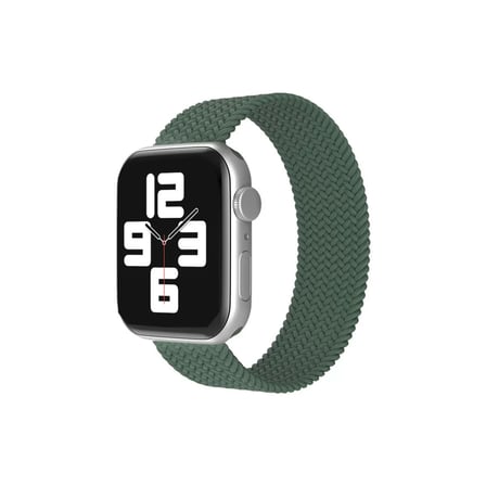 Newface Apple Watch 38mm Ayarlı Solo Silikon Kordon - Haki Yeşil