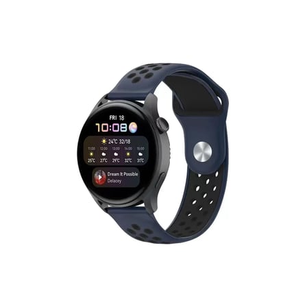 Newface Watch 20mm Spor Delikli Kordon - Lacivert-Siyah