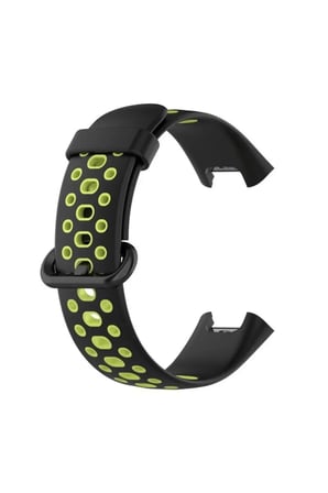 Newface Xiaomi Redmi Watch 2 Spor Delikli Kordon - Siyah-Yeşil