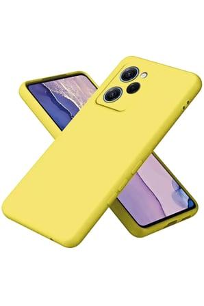 Newface Xiaomi Poco X5 Pro 5G Nano içi Kadife Silikon - Sarı