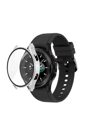 Newface Watch 5 44mm Wall Camlı Kasa Ekran Koruyucu - Gümüş