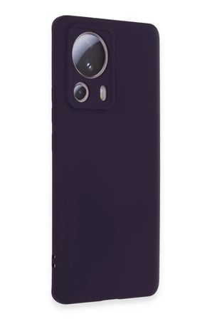Newface Xiaomi Mi 13 Lite Kılıf Nano içi Kadife Silikon - Mor
