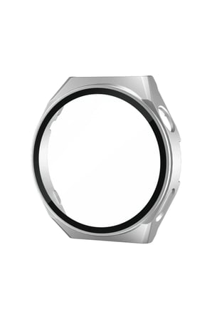 Newface Huawei Watch GT3 46mm Dota Camlı Kasa Ekran Koruyucu - Gümüş
