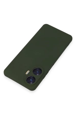Newface Realme C55 Kılıf Nano içi Kadife Silikon - Koyu Yeşil