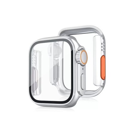 Newface Apple Watch 44mm Watch 49mm Kasa Dönüştürücü ve Ekran Koruyucu - Çöl Titanyum