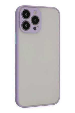 Newface Apple iPhone 15 Pro Max Kılıf Montreal Silikon Kapak - Mor