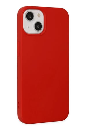 Newface Apple iPhone 15 Pro Kılıf Nano içi Kadife Silikon - Kırmızı