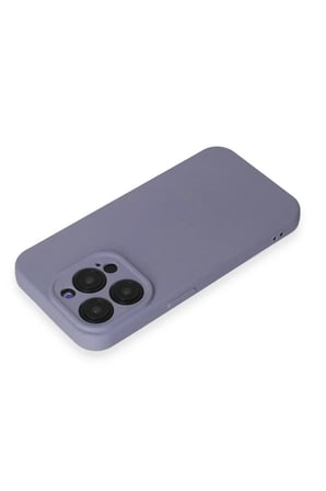 Newface Apple iPhone 15 Pro Max Kılıf Nano içi Kadife Silikon - Lila