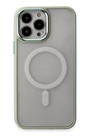 Newface Apple iPhone 15 Pro Max Kılıf Room Magneticsafe Silikon - Su Yeşili