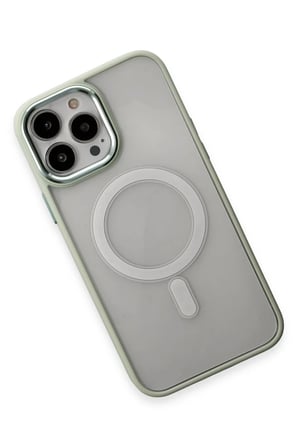 Newface Apple iPhone 15 Pro Max Kılıf Room Magneticsafe Silikon - Su Yeşili