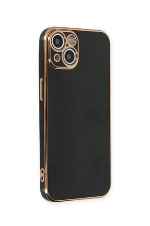 Newface Apple iPhone 15 Kılıf Volet Silikon - Siyah
